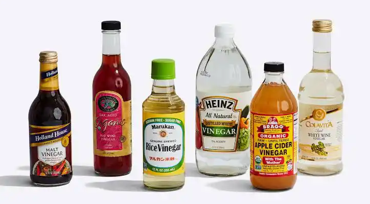 Different vinegar brands