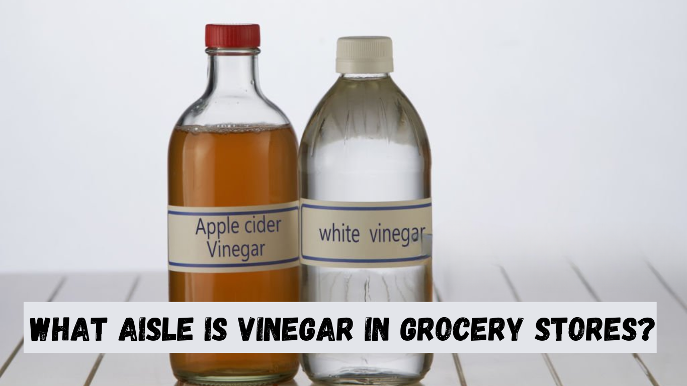 Glass bottles of apple cider vinegar and white vinegar