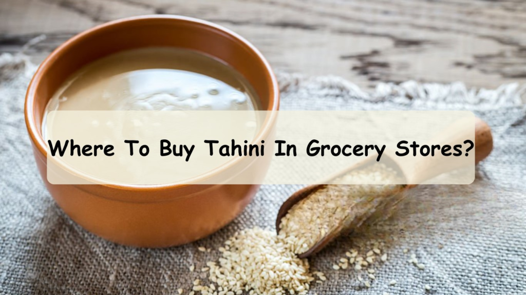 Tahini in a bowl with sesame seeds